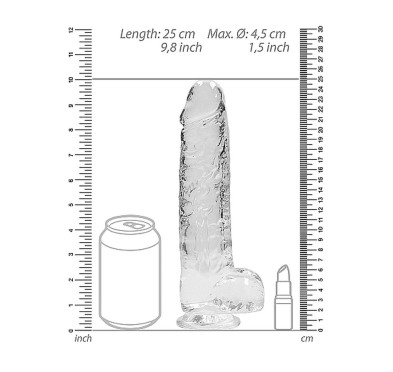 Duży wodoodporny penis dildo mocna przyssawka 25cm